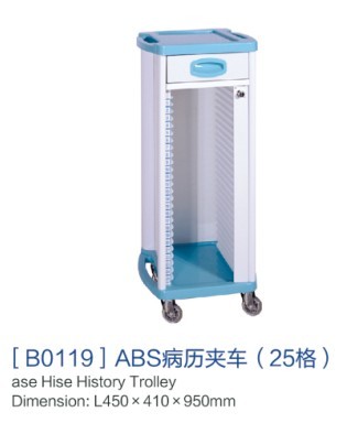 云南[b0110]abs病历夹车（25格）